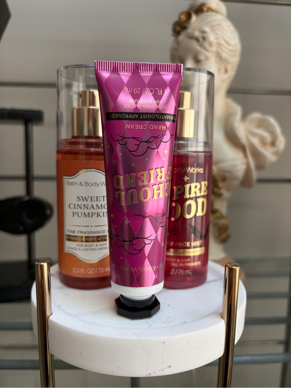 Bath & Body Works Pink Ghoul Friend Hand Cream & 2 Halloween themed FFM NWT